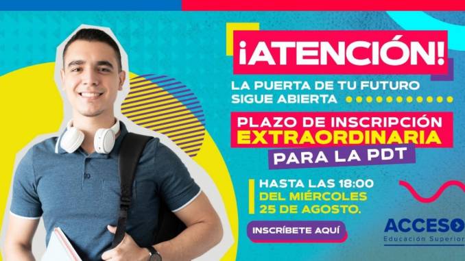 Extensión inscripción PDT