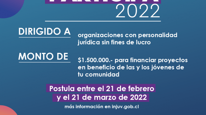 injuv-lanza-fondo-concursable-para-financiar-proyectos-en-beneficio-de-la-region-participa-2022-02-